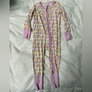 Little Sleepies Pastel Rainbow  Footie